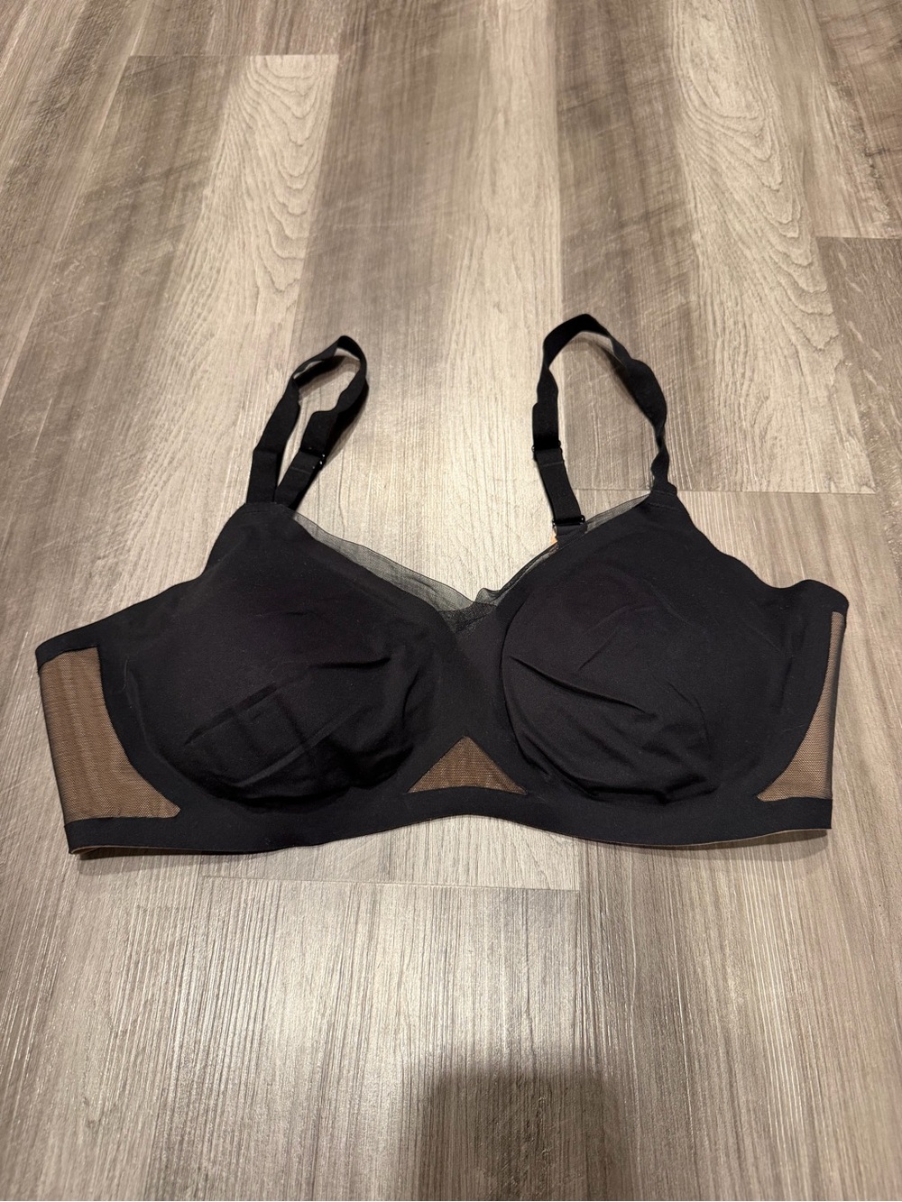 Honeylove LiftWear Cross Over Black Wireless Lift Bra Size Large